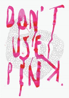 Don't use pink