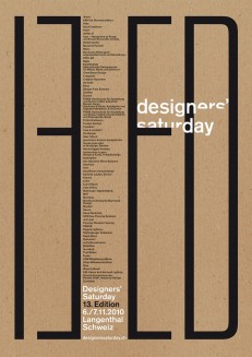 Designers' Saturday, 13. Edition 2010