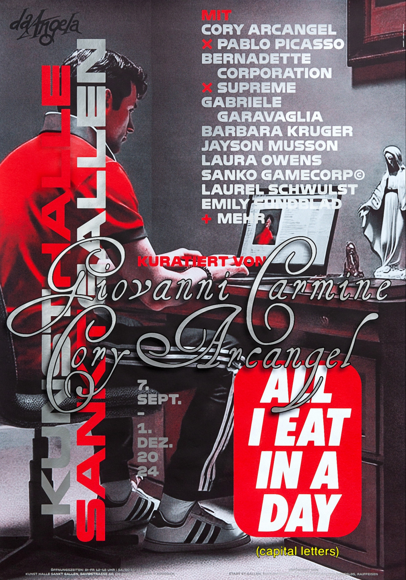 Giovanni Carmine & Cory Arcangel: ALL I EAT IN A DAY — HAMMER