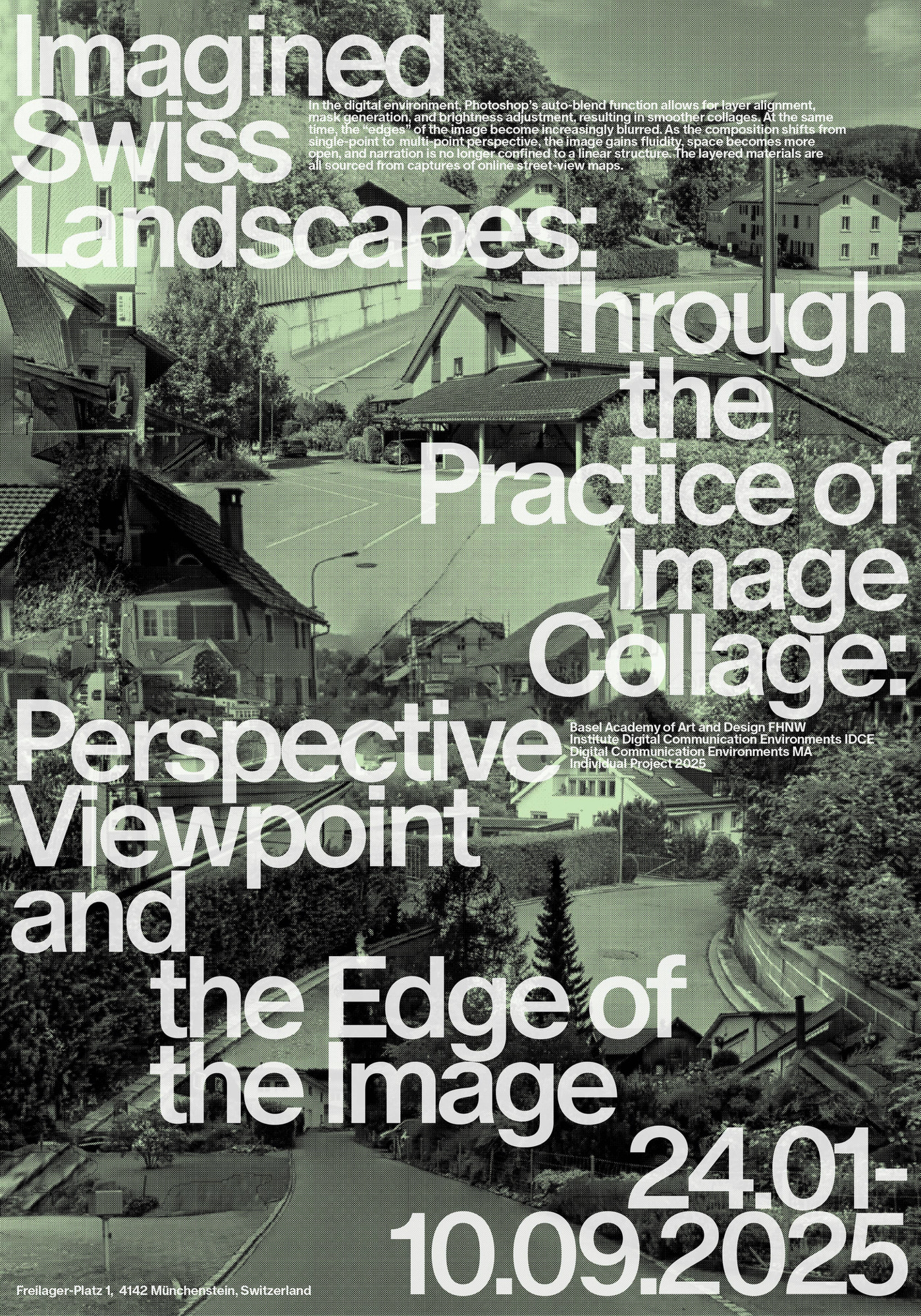 Imagined Swiss Landscapes: Perspectives and Edges in Image Collage — Shiping Sheng